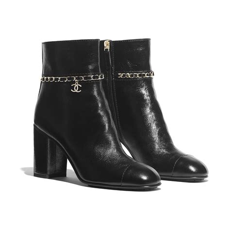 chanel black short boots|chanel short boots sale.